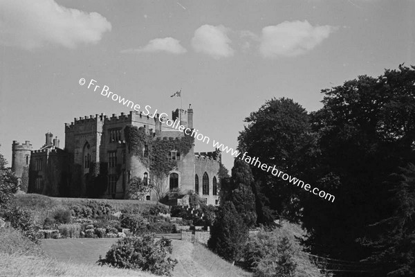 BIRR CASTLE  CASTLE  GARDEN AND LAWN FROM SOUTH WEST